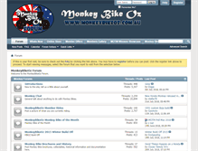 Tablet Screenshot of monkeybikeoz.com.au